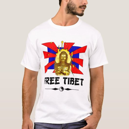 vrije tibet t-shirt (Voorkant)