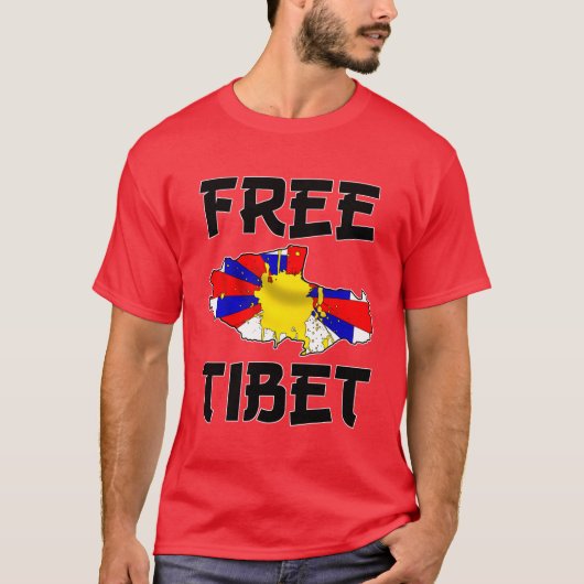 vrije tibet t-shirt (Voorkant)