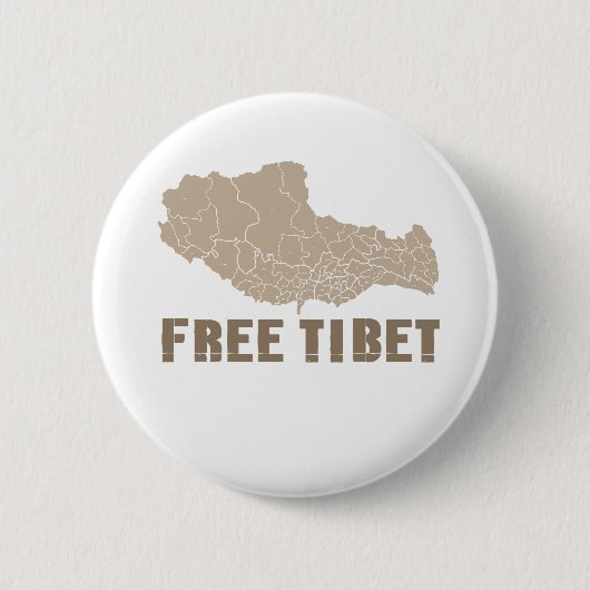 VRIJE TIBET / TIBETAN VRIJHEID RONDE BUTTON 5,7 CM (Voorkant)