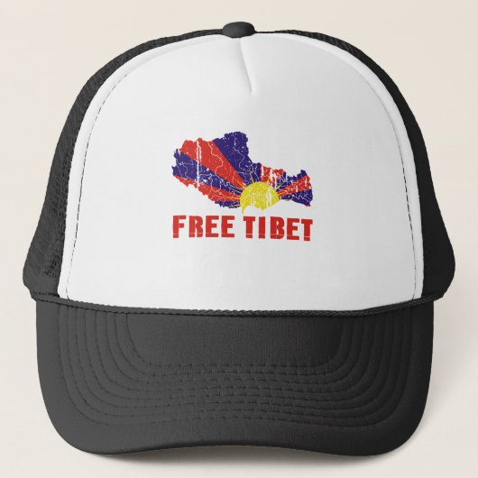 VRIJE TIBET / TIBETAN VRIJHEID TRUCKER PET (Voorkant)