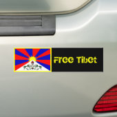 Vrije Tibetaanse Bumpersticker (Op auto)