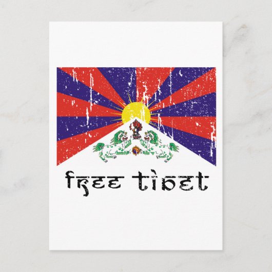 Vrije Tibetaanse cadeaus Briefkaart (Voorkant)
