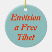 Vrije Tibetaanse sieraad Keramisch Ornament (Achterkant)