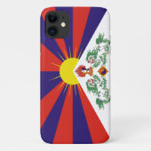 Vrije Tibetaanse vlag Case-Mate iPhone Case (Achterkant)