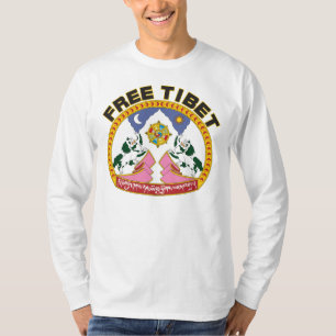 Vrije Tibetaanse vlag Logo T-shirt