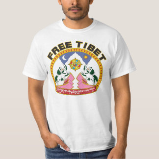 Vrije Tibetaanse vlag Logo T-shirt