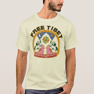 Vrije Tibetaanse vlag Logo T-shirt