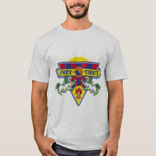 Vrije Tibetaanse vlag Logo T-shirt