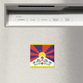 Vrije Tibetaanse vlag Magneet (Insitu (Vaatwasser))