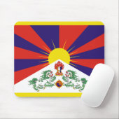 Vrije Tibetaanse vlag Muismat (Met muis)