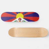 Vrije Tibetaanse vlag Persoonlijk Skateboard (Horizontaal)