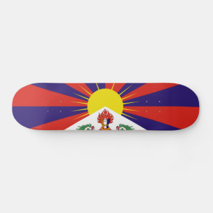Vrije Tibetaanse vlag Persoonlijk Skateboard
