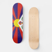 Vrije Tibetaanse vlag Persoonlijk Skateboard (Voorkant)