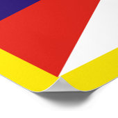Vrije Tibetaanse vlag Poster (Hoek)