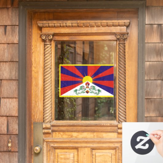 Vrije Tibetaanse vlag Raamsticker (Huis Deur)