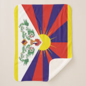 Vrije Tibetaanse vlag Sherpa Deken (Voorkant)