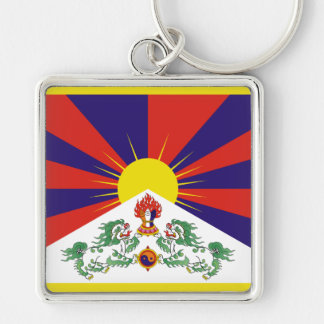 Vrije Tibetaanse vlag Sleutelhanger
