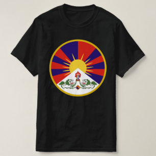 Vrije Tibetaanse vlag - Tibetaans boeddhistische b T-shirt