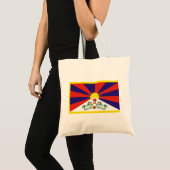 Vrije Tibetaanse vlag Tote Bag (Voorkant (product))