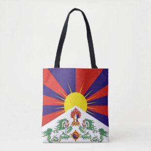Vrije Tibetaanse vlag Tote Bag