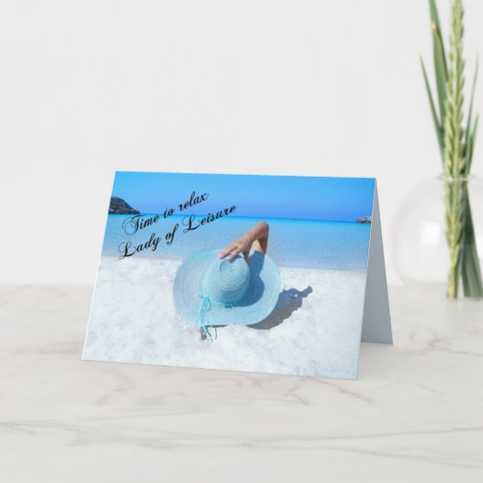 Vrije tijd Dame Retirement - met Vers Kaart (Voorkant)