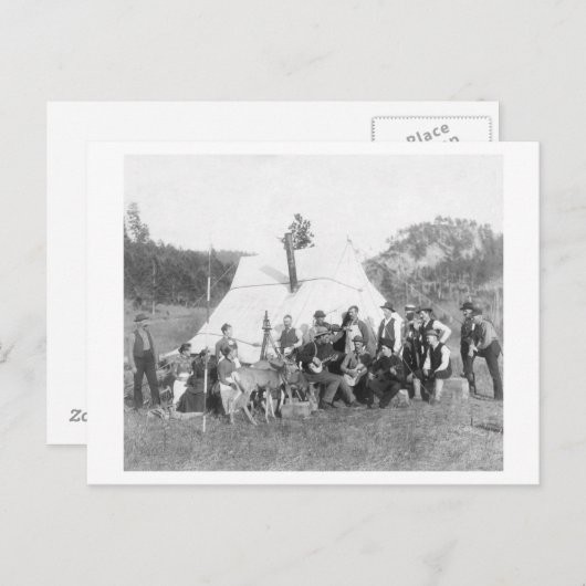 Vrije tijd in Camp voor Engineer Corps Briefkaart (Voorkant / Achterkant)