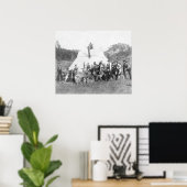 Vrije tijd in Camp voor Engineer Corps Poster (Thuiskantoor)
