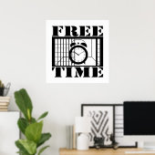 Vrije tijd poster (Thuiskantoor)