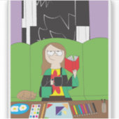 Vrije Tijd Sticker (Voorkant)