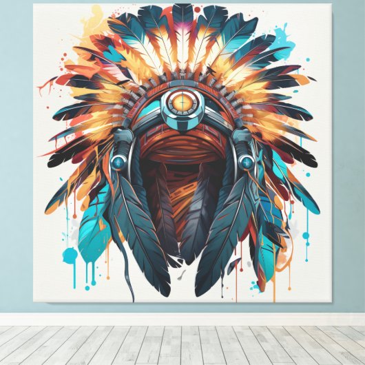 Vrije tradities herboren in onze harten canvas afdruk (Insitu (Houten vloer))