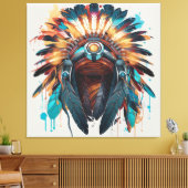 Vrije tradities herboren in onze harten canvas afdruk (Insitu (Woonkamer))