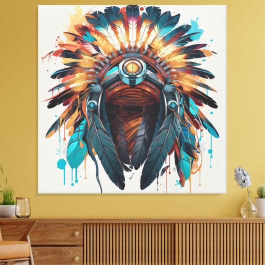 Vrije tradities herboren in onze harten canvas afdruk (Insitu (Woonkamer))