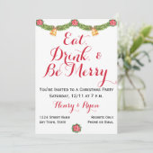 Vrije uitnodiging voor kerstfeestdagen (Staand voorkant)