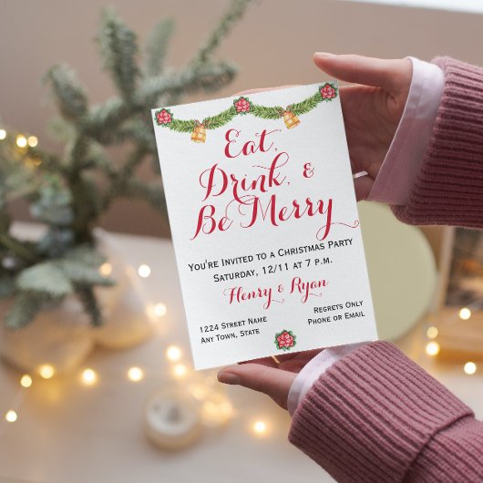 Vrije uitnodiging voor kerstfeestdagen