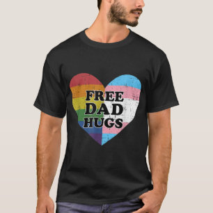 Vrije vaders knuffels met regenboog en transgender t-shirt