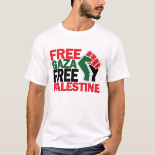 VRIJE VEILIGE GAZA PALESTINE T-SHIRT