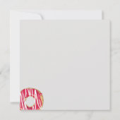 Vrije verjaardag uitnodiging - Donuts Kinderen Bir (Achterkant)