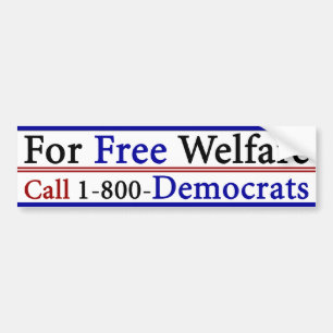 Vrije verzorging bumpersticker