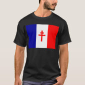 Vrije vlag Franse strijdkrachten T-shirt (Voorkant)