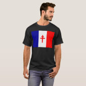 Vrije vlag Franse strijdkrachten T-shirt (Voorkant volledig)
