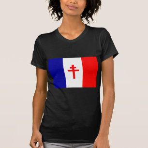 Vrije vlag Franse strijdkrachten T-shirt