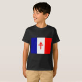Vrije vlag Franse strijdkrachten T-shirt (Voorkant volledig)