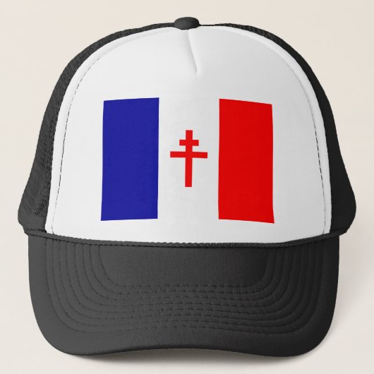 Vrije vlag Franse strijdkrachten Trucker Pet (Voorkant)