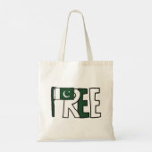 Vrije vlag Pakistan Tote Bag (Achterkant)