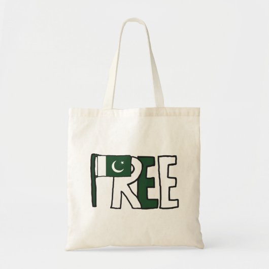 Vrije vlag Pakistan Tote Bag (Voorkant)