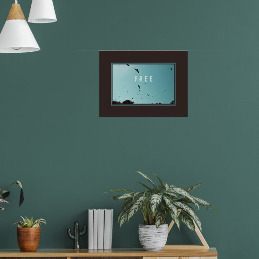 Vrije vogels in de lucht poster (Woonkamer 1)