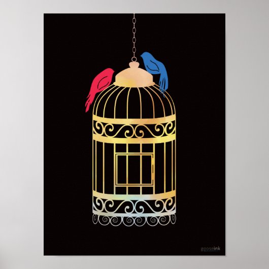 Vrije vogels poster (Voorkant)