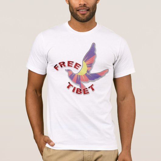 VRIJE VOGELVRIJE TIBET T-SHIRT (Voorkant)