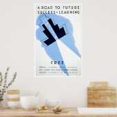 Vrije Volwassen Scholen 1938 WPA Poster (Keuken)