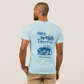 Vrije was morgen t-shirt (Achterkant volledig)